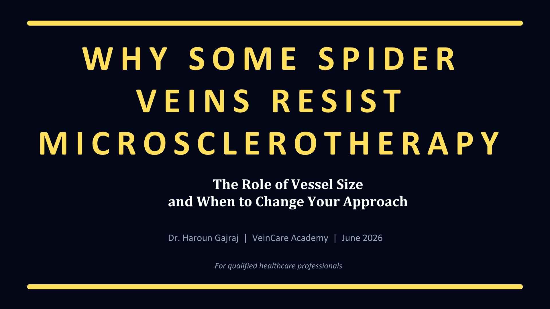 Why Some Spider Veins Resist Microsclerotherapy: The Role of Vessel Size and When to Change Your Approach 